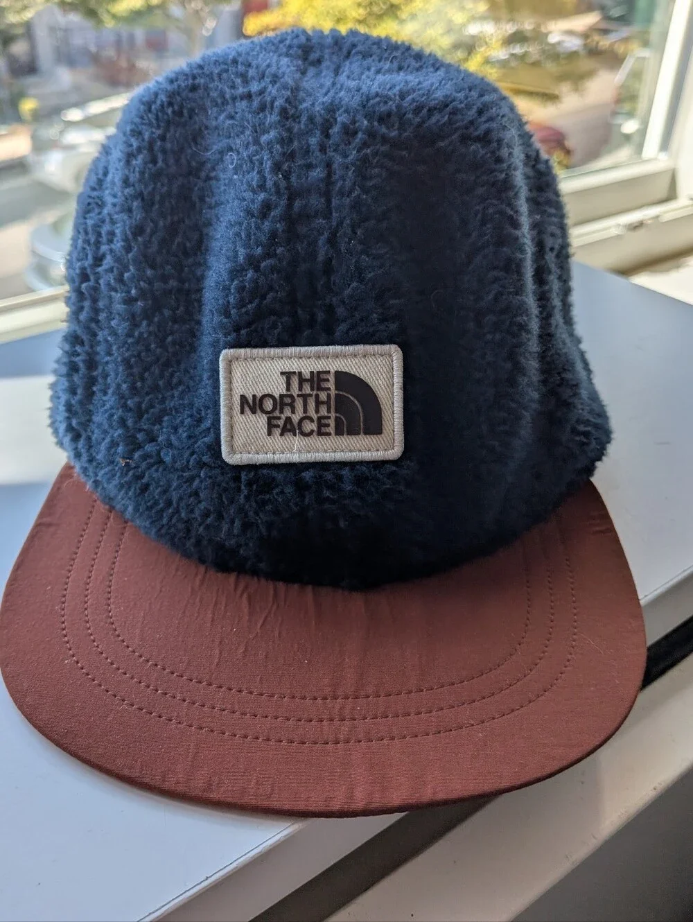 The North Face High-Pile Fleece 5-Panel Hat | Camper Cap Navy Rust